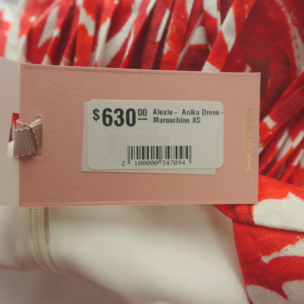 New NWT Alexis Dress Anika Maraschino Fringe Mini - Picture 6 of 12